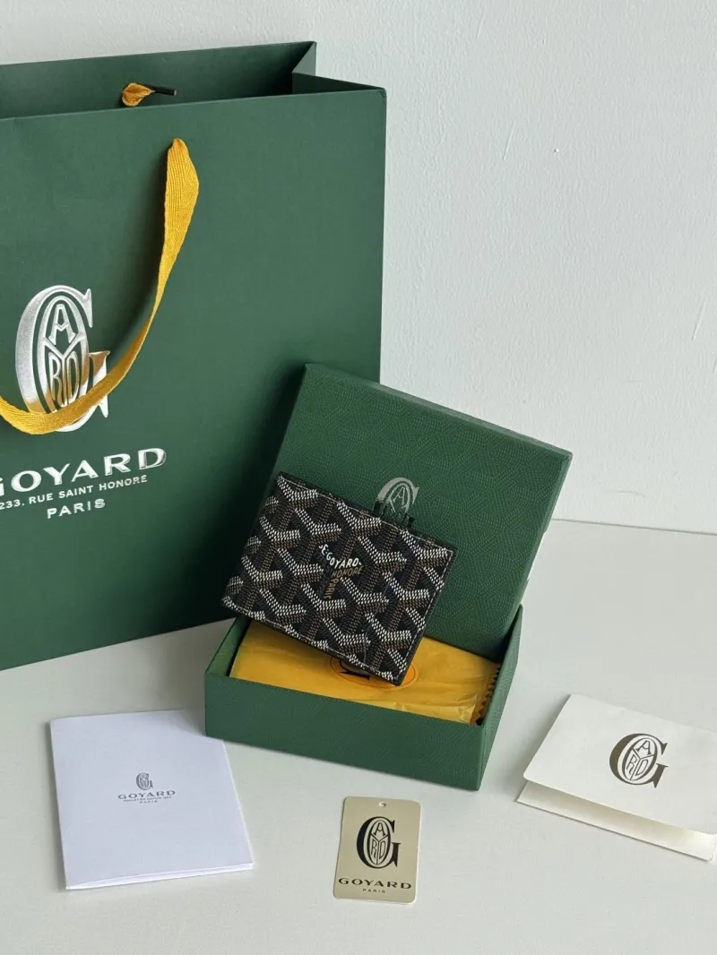 Goyard Black Monogram Bifold Wallet