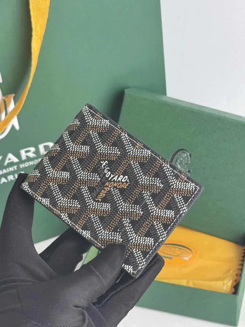 Goyard Black Monogram Bifold Wallet - Image 6