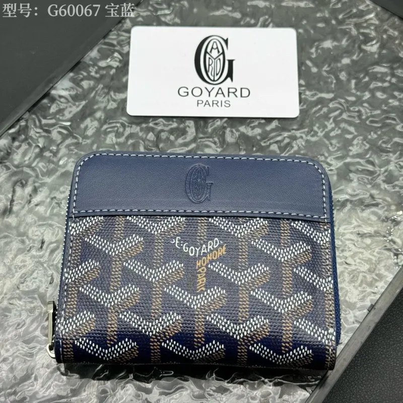 Alternative view of Goyard G60067 Royal Blue Zip Wallet