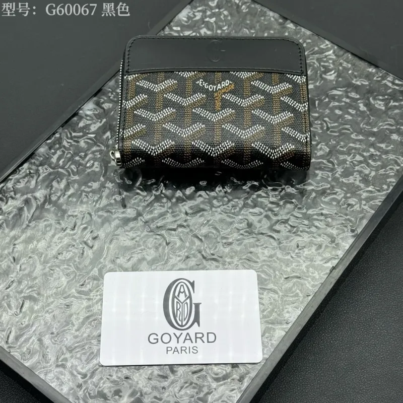 Goyard G60067 Black Zip Wallet