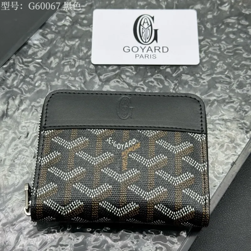 Alternative view of Goyard G60067 Black Zip Wallet