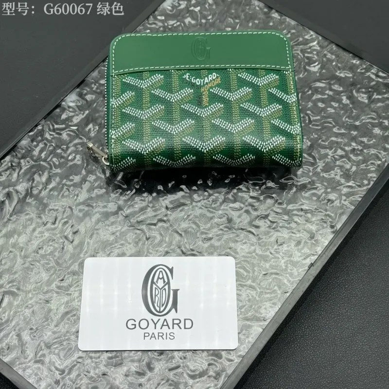 Goyard Green Zip Wallet G60067