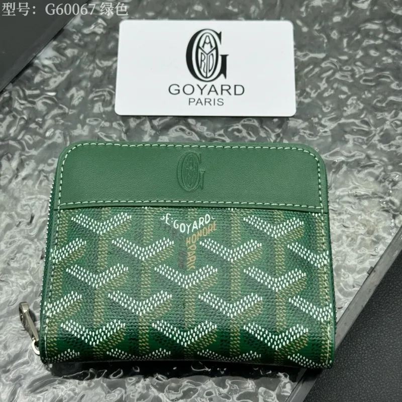 Alternative view of Goyard Green Zip Wallet G60067
