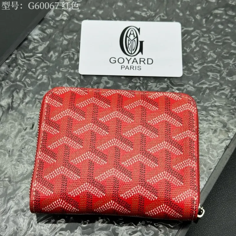 Goyard Red Zip Wallet Model G60067 - Image 3