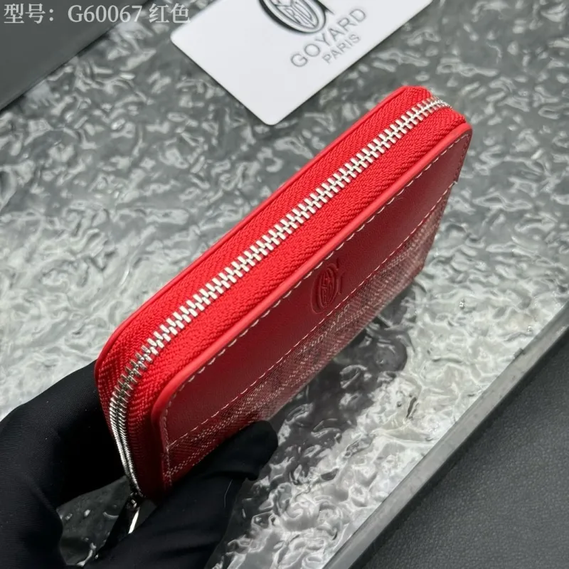 Goyard Red Zip Wallet Model G60067 - Image 4