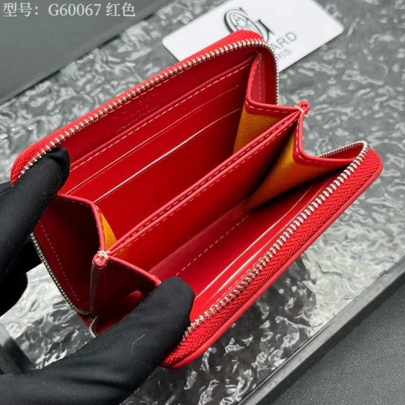 Goyard Red Zip Wallet Model G60067 - Image 6