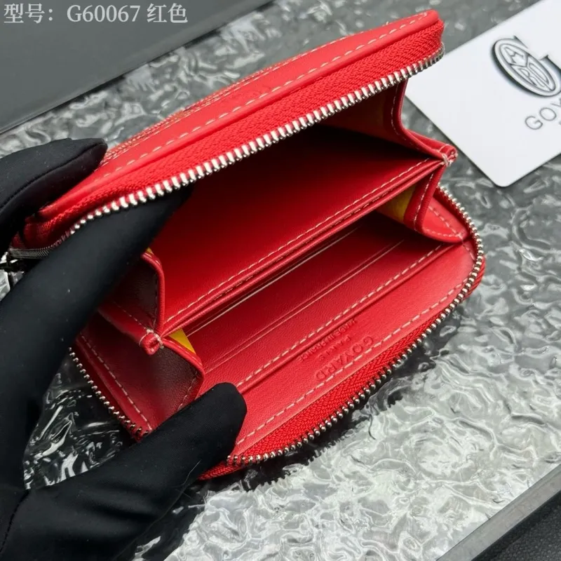 Goyard Red Zip Wallet Model G60067 - Image 9