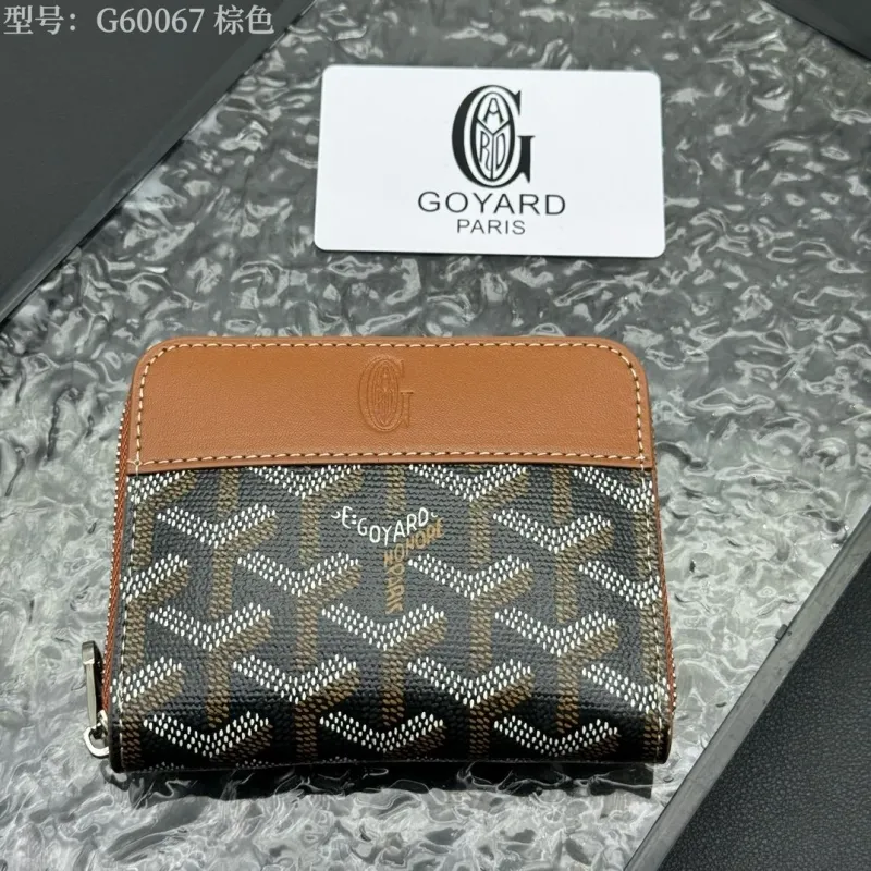 Alternative view of Goyard G60067 Brown Zip Wallet