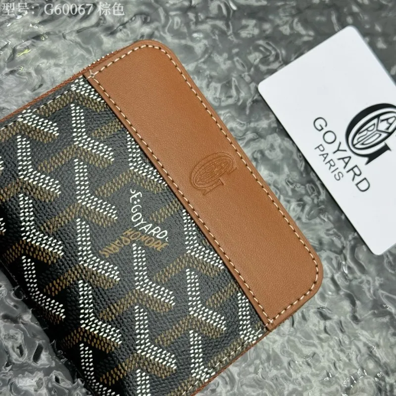 Goyard G60067 Brown Zip Wallet - Image 4