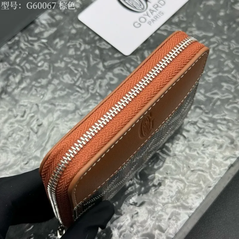 Goyard G60067 Brown Zip Wallet - Image 5