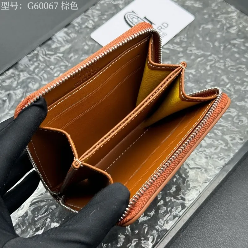 Goyard G60067 Brown Zip Wallet - Image 7