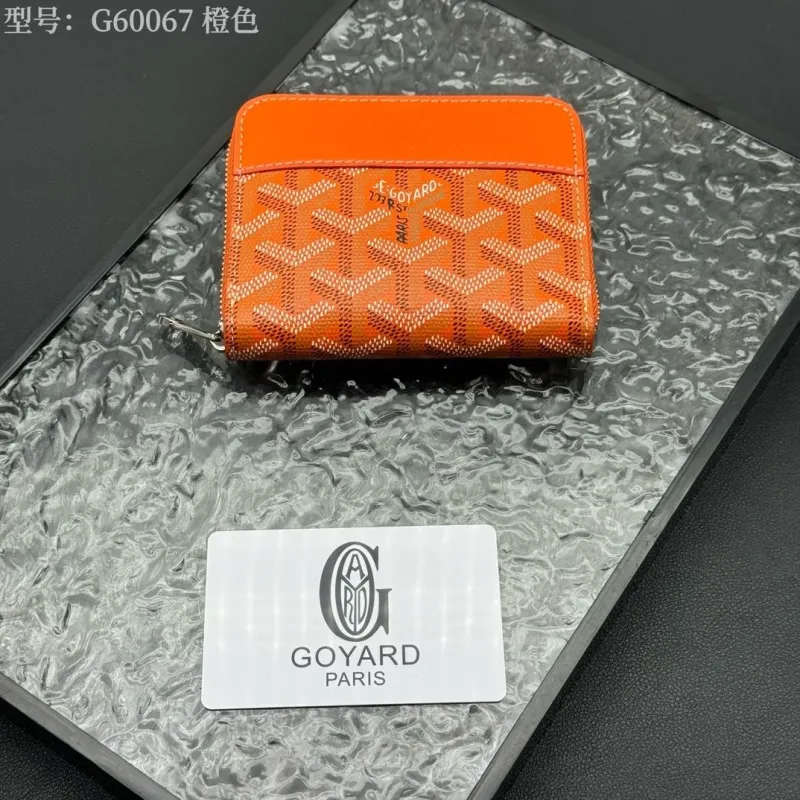 Goyard Orange Zip Wallet Model G60067