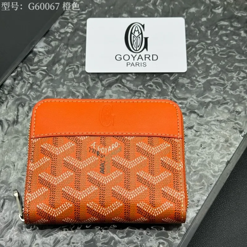 Alternative view of Goyard Orange Zip Wallet Model G60067
