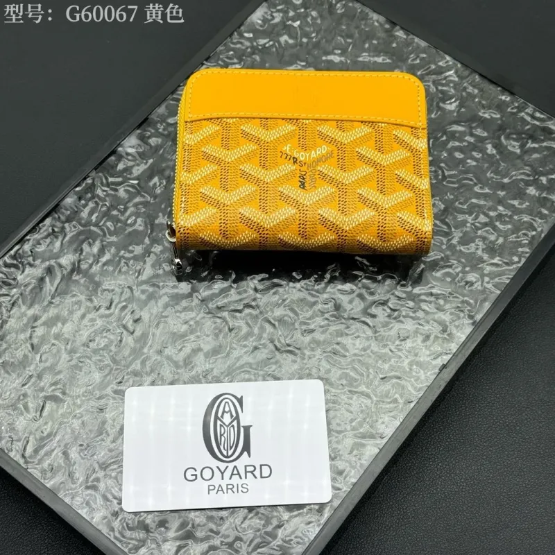 Goyard G60067 Yellow Zip Wallet