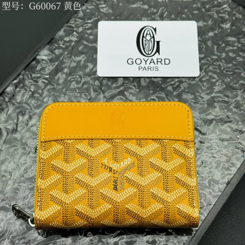 Alternative view of Goyard G60067 Yellow Zip Wallet