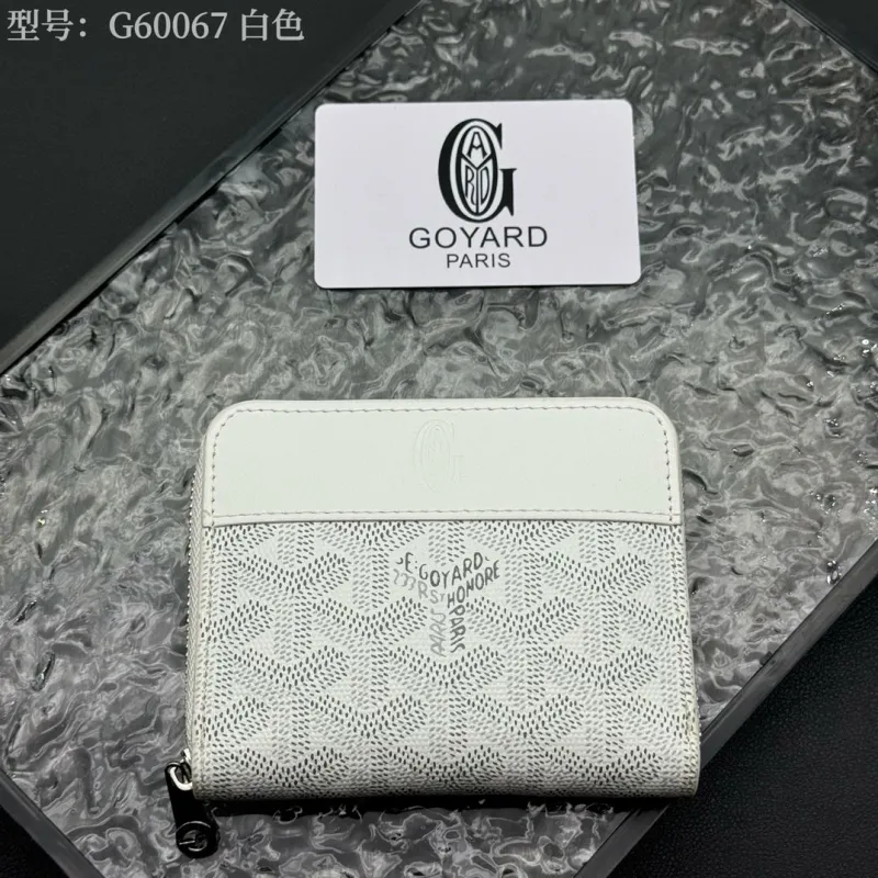 Alternative view of Goyard G60067 White Zip Wallet