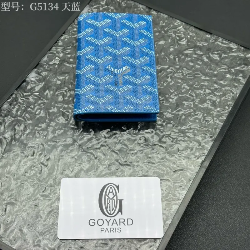 Goyard G5134 Blue Pocket Wallet