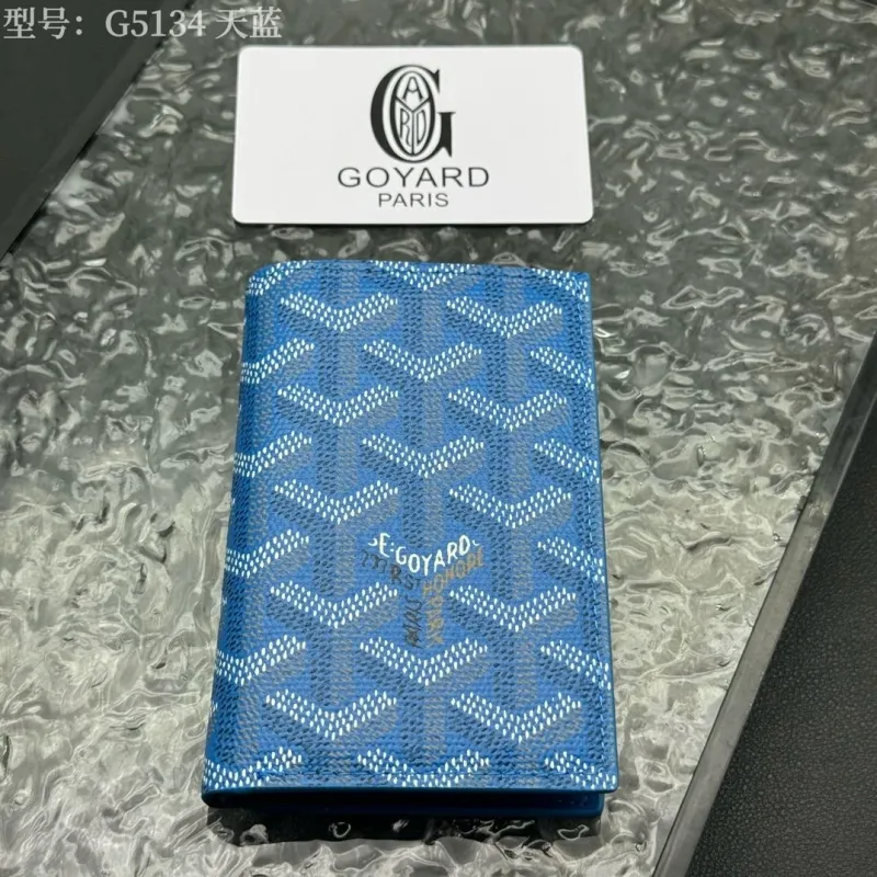 Alternative view of Goyard G5134 Blue Pocket Wallet