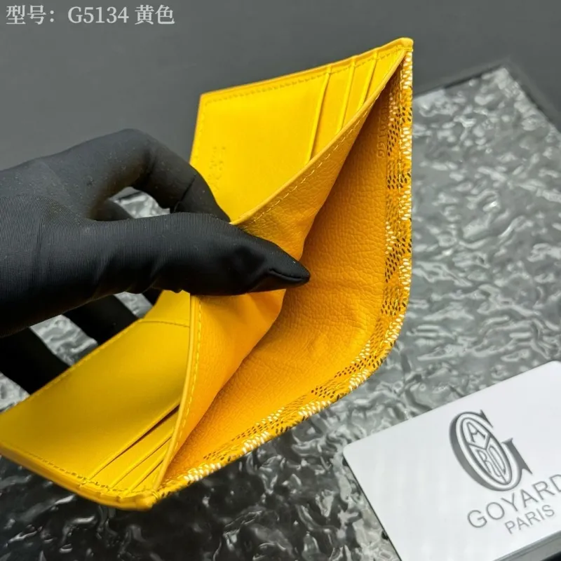 Goyard Yellow Wallet Model G5134 - Image 7