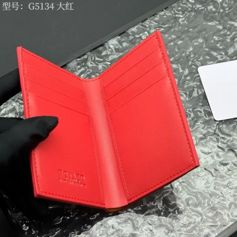 Goyard Red Bifold Wallet Model G5134 - Image 4