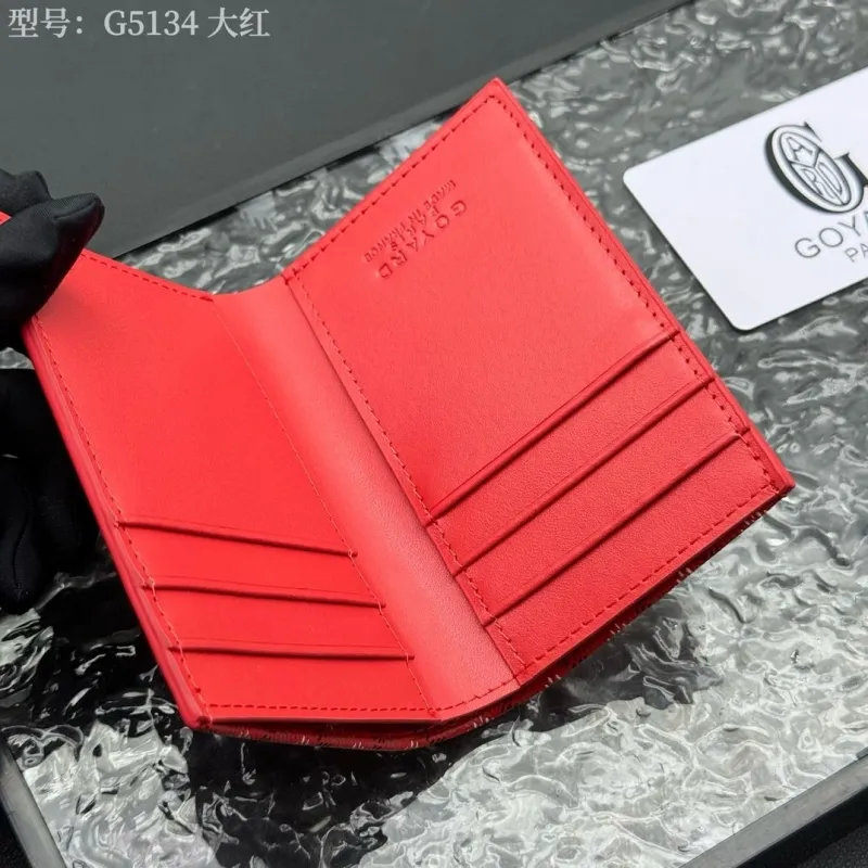 Goyard Red Bifold Wallet Model G5134 - Image 7