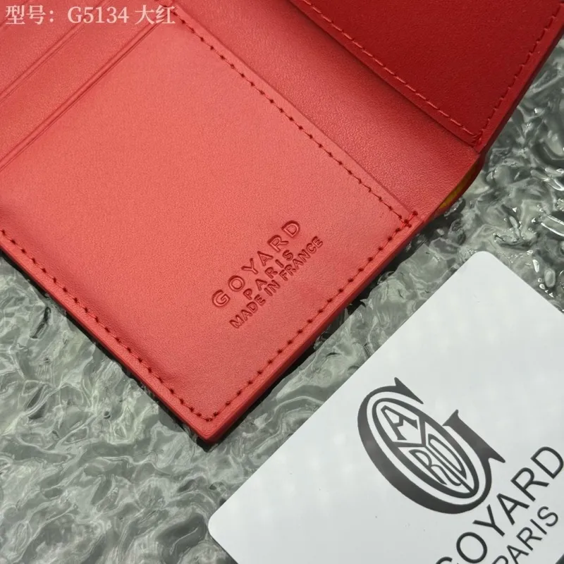 Goyard Red Bifold Wallet Model G5134 - Image 8