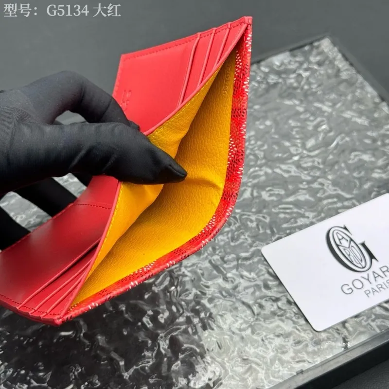 Goyard Red Bifold Wallet Model G5134 - Image 9
