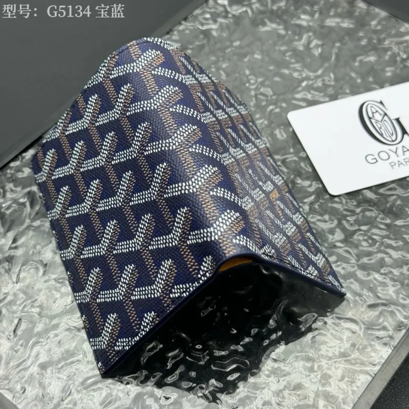Goyard G5134 Navy Blue Bifold Wallet - Image 4