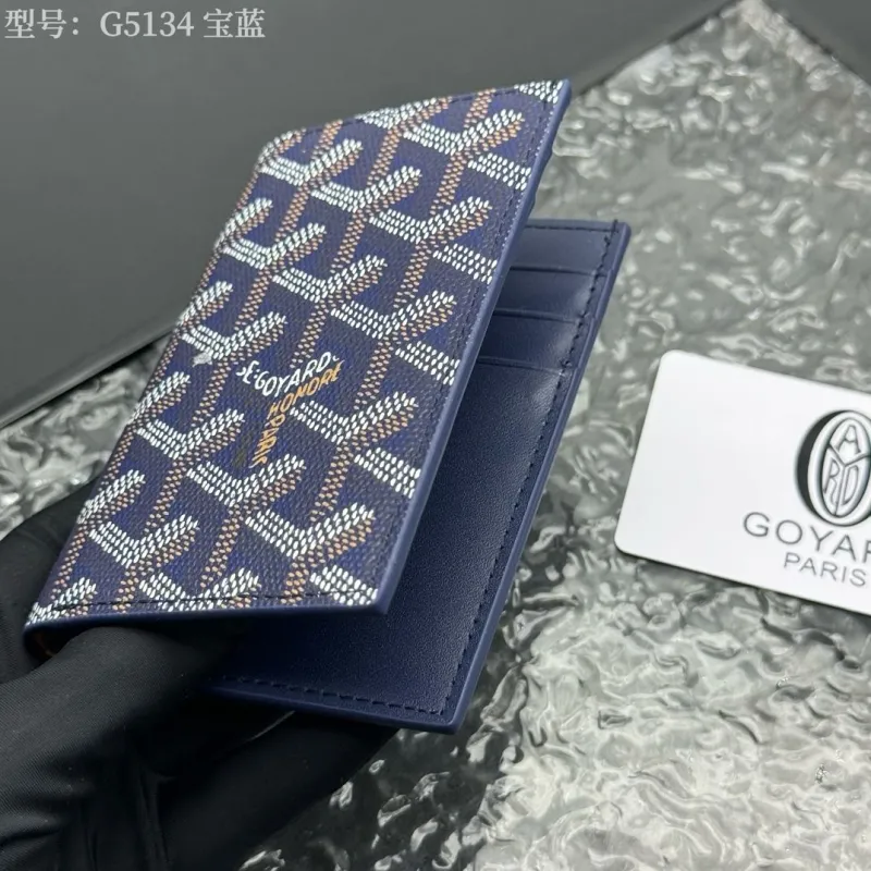 Goyard G5134 Navy Blue Bifold Wallet - Image 6
