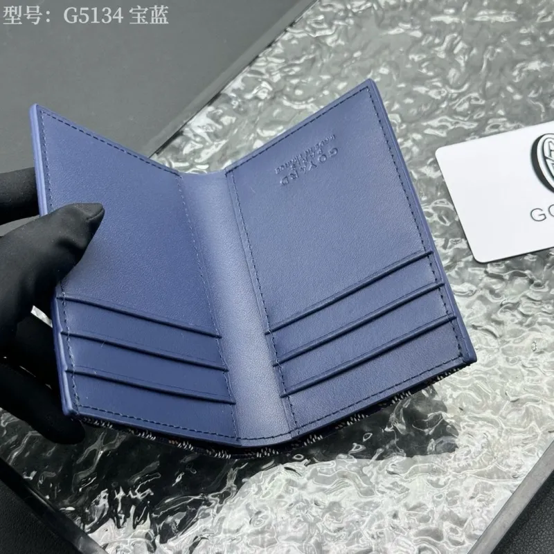 Goyard G5134 Navy Blue Bifold Wallet - Image 7