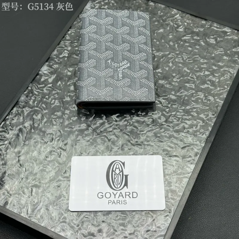 Goyard G5134 Gray Slim Wallet