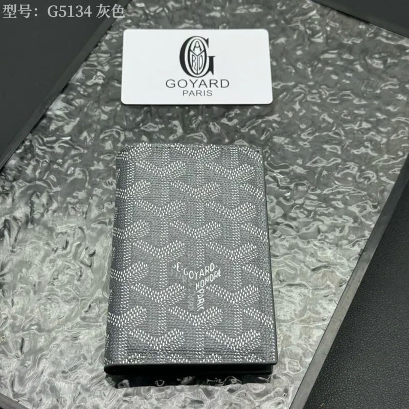 Alternative view of Goyard G5134 Gray Slim Wallet