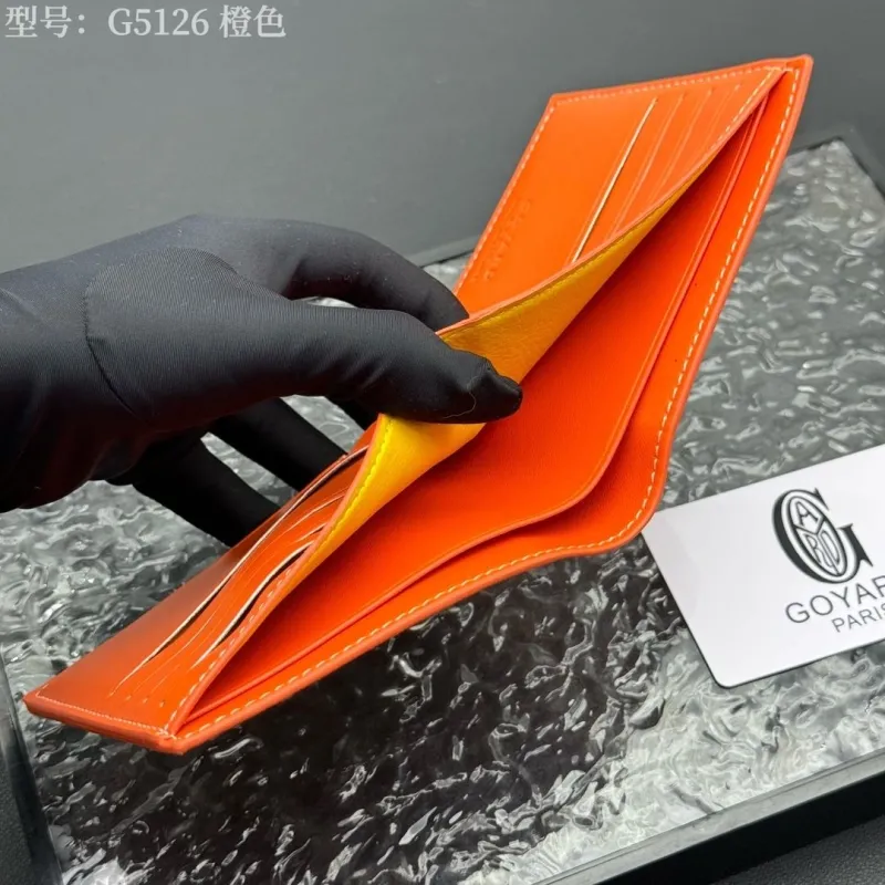 Goyard G5126 Orange Bifold Wallet - Image 7