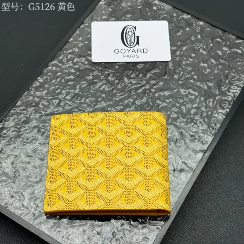 Goyard G5126 Yellow Bifold Wallet - Image 3