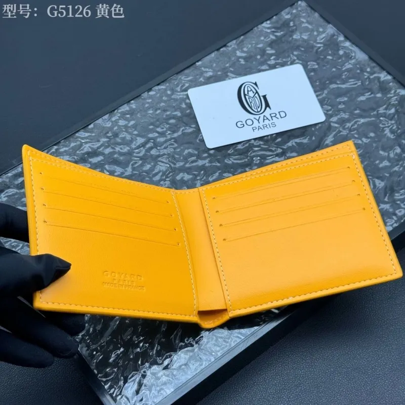 Goyard G5126 Yellow Bifold Wallet - Image 4