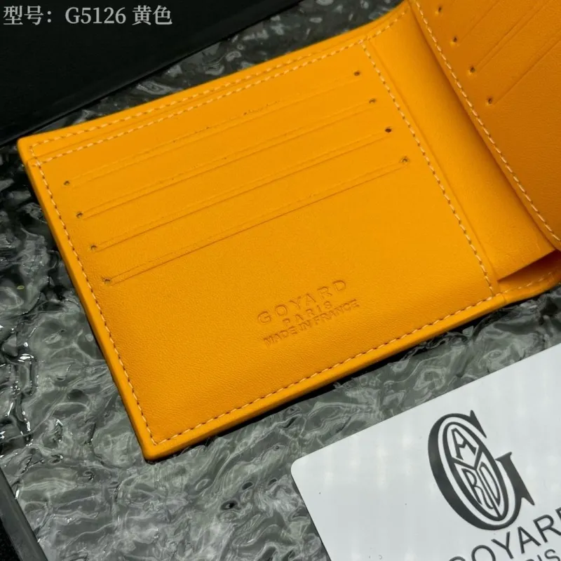 Goyard G5126 Yellow Bifold Wallet - Image 5