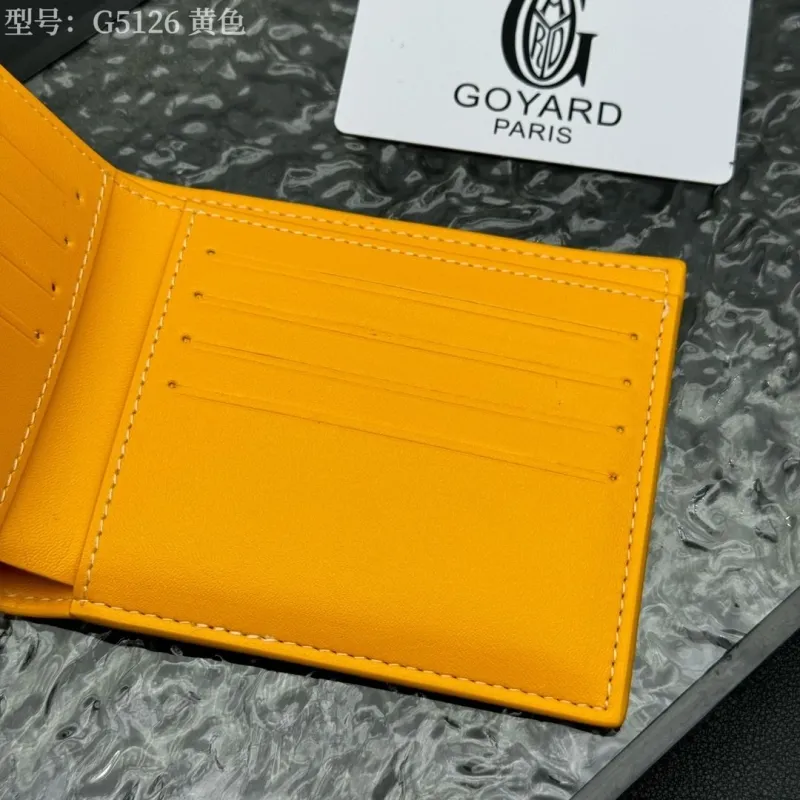 Goyard G5126 Yellow Bifold Wallet - Image 6