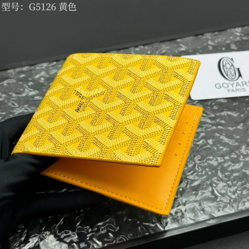 Goyard G5126 Yellow Bifold Wallet - Image 9