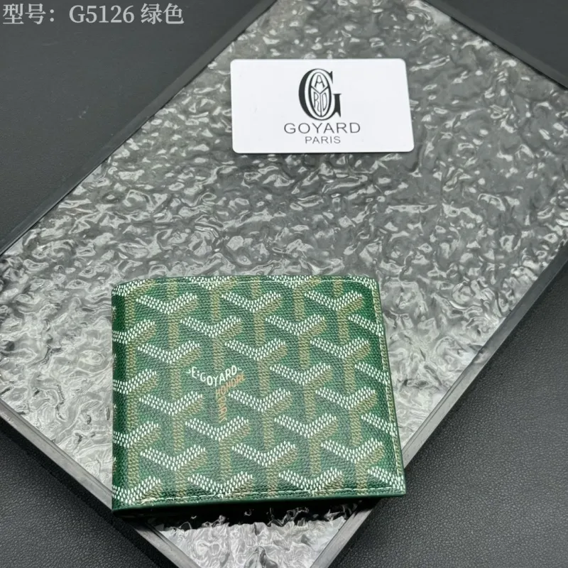 Alternative view of Goyard G5126 Green Bifold Wallet
