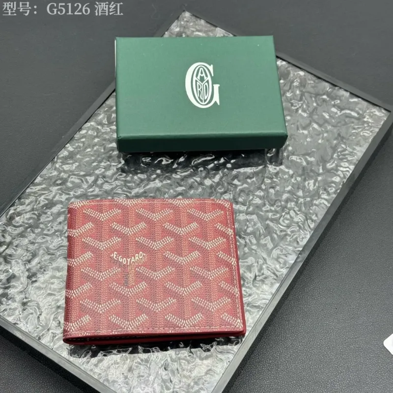 Goyard Burgundy Bifold Wallet Model G5126