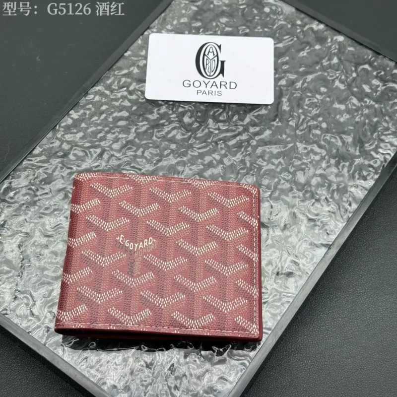 Alternative view of Goyard Burgundy Bifold Wallet Model G5126