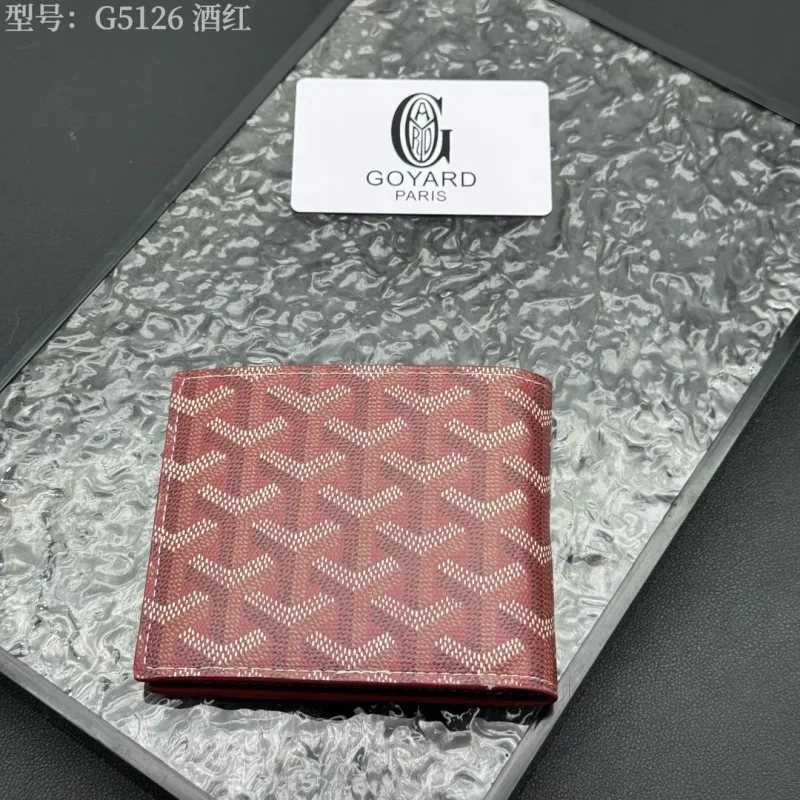 Goyard Burgundy Bifold Wallet Model G5126 - Image 3