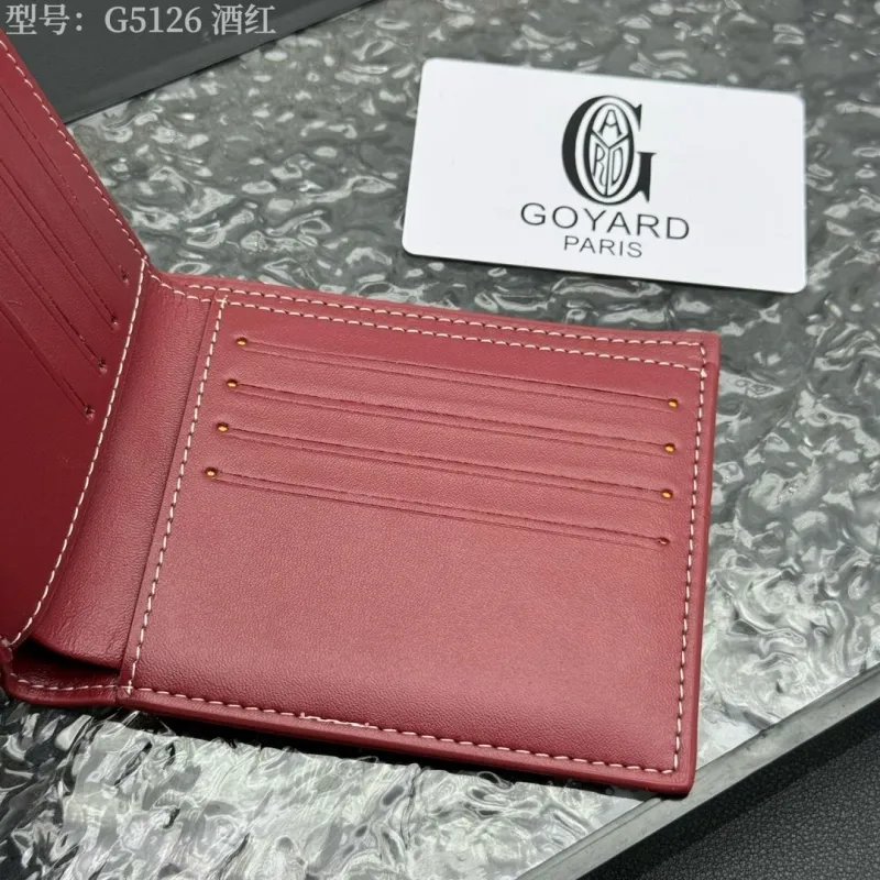 Goyard Burgundy Bifold Wallet Model G5126 - Image 6