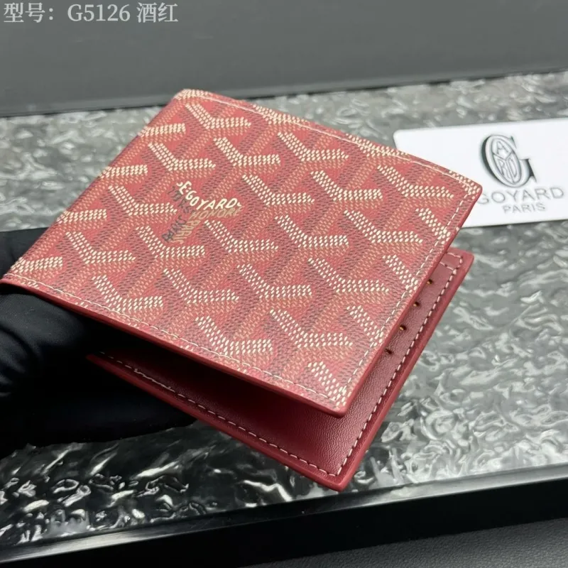 Goyard Burgundy Bifold Wallet Model G5126 - Image 9