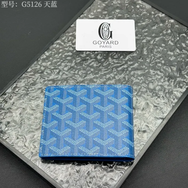 Goyard G5126 Sky Blue Bifold Wallet - Image 3