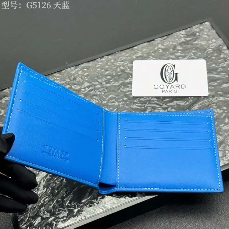 Goyard G5126 Sky Blue Bifold Wallet - Image 4