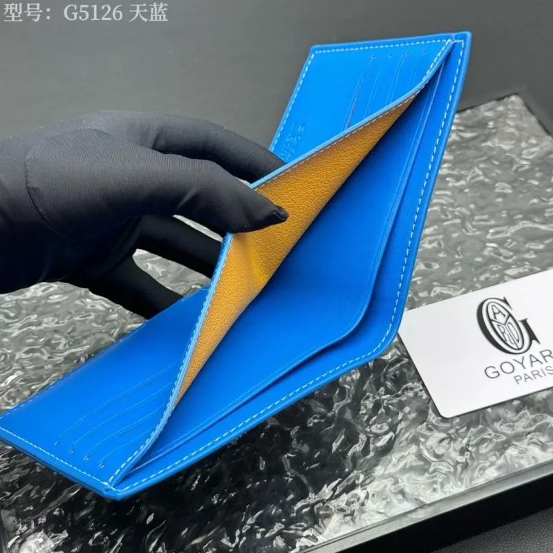 Goyard G5126 Sky Blue Bifold Wallet - Image 6