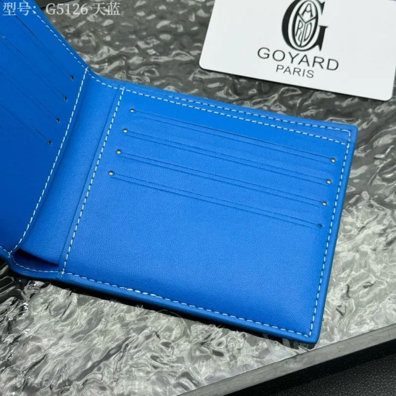 Goyard G5126 Sky Blue Bifold Wallet - Image 7