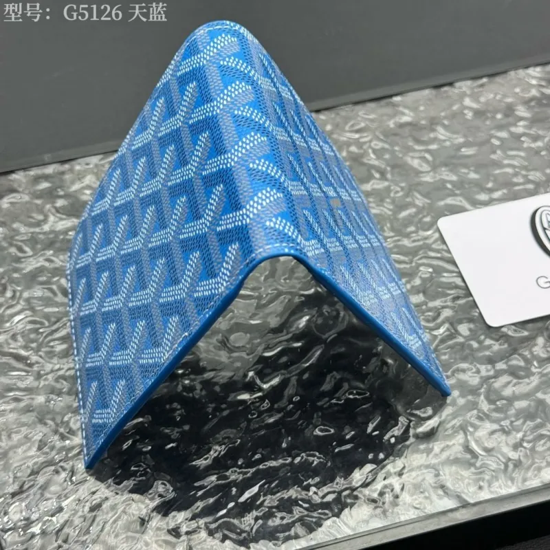 Goyard G5126 Sky Blue Bifold Wallet - Image 8