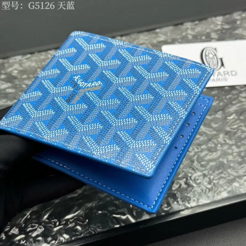 Goyard G5126 Sky Blue Bifold Wallet - Image 9